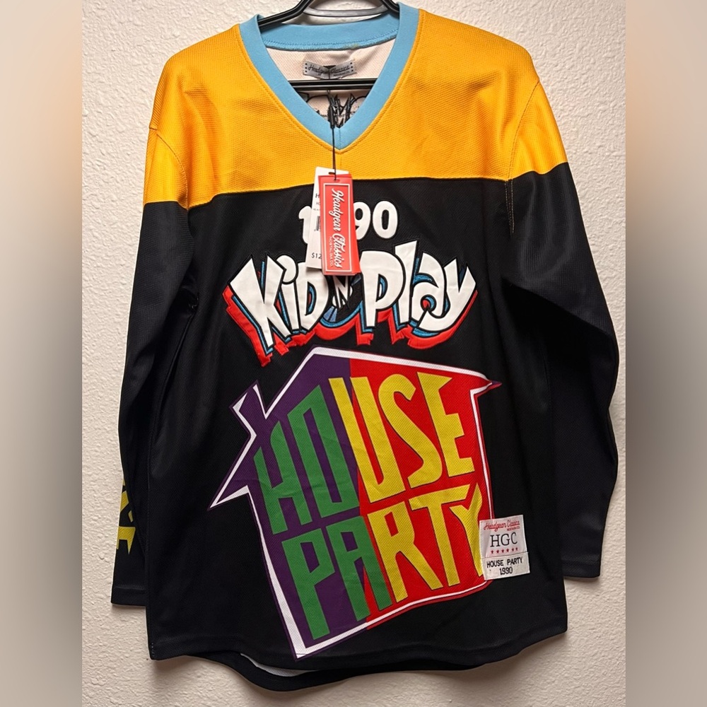 HGC Headgear Classics 1990 Kid N Play House Party Hockey Jersey Black NWT Medium